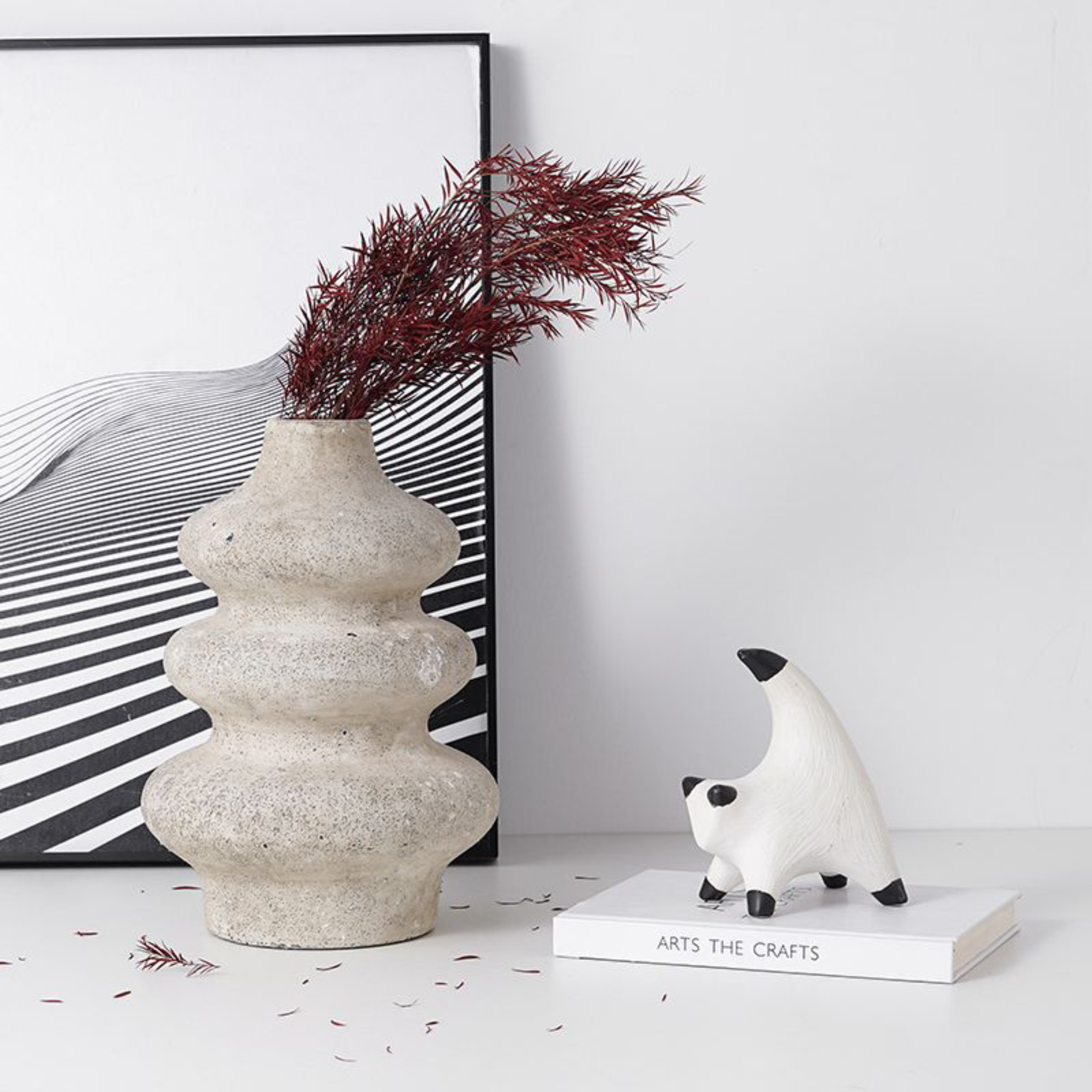 Three-layer circle vase